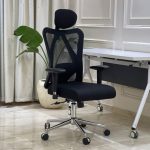 ⁦كرسي مكتبي موديل هارلي - اسود⁩ - الصورة ⁦3⁩