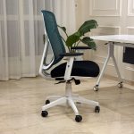 ⁦كرسي مكتبي موديل فينوس - شاسية ابيض⁩ - الصورة ⁦3⁩